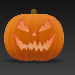 Pumpkin (Halloween) without a hat