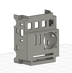 QIDI Q1 Pro Backcover for a 3030 fan for better cooling your MCU
