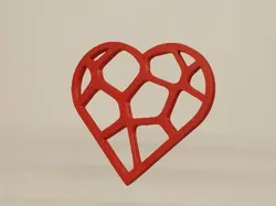 Voronoi valentine heart