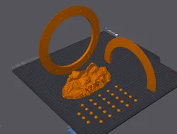 Xena Chakram with base/gems and a Xena Magnet