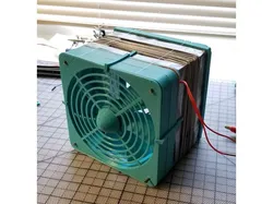 130mm Fumehood for CD/DVD motor - with origami ducting