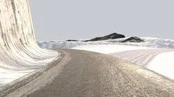 American Road Snow in Winter