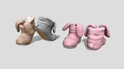 Bunny Ear Slippers - Booties