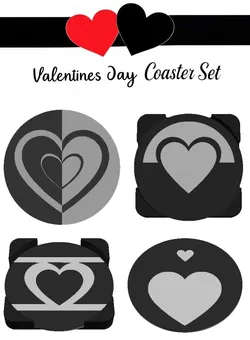 Coaster Set: Valentines Day