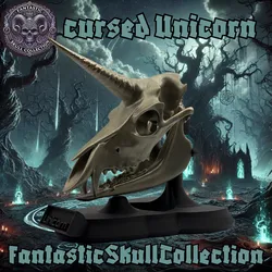 Cursed Unicorn Skull / Verfluchtes Einhorn Schädel
