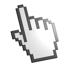 Cursor - Hand - Windows98 - 8bit - Geeks decoration