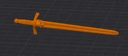 Dummy 13 double sided skull sword