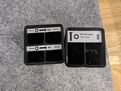 Flat Head Countersunk screw for Labels for Gridfinity