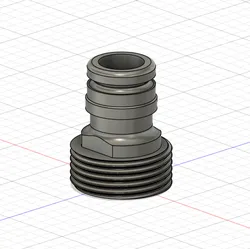 Gardenhose 1" device adapter