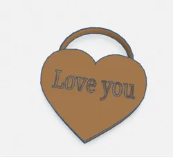 heart keychain