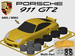 Porsche 911 (996) GT2 Kit Card (1:24 scale)
