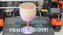 wine glass beverage can holder