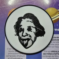 Albert Einstein tongue beer/drink coaster