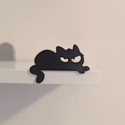 Angry cat decoration for monitor/shelf