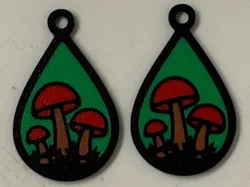 Aretes de Hongo - Modelo de impresión 3D gratuito