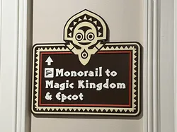 Disney's Polynesian Resort Monorail Sign