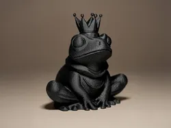 Frog with a Crown Decor Figurine