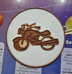 Funny retro bike beer/drink coaster