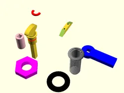 lock for locker -OpenScad