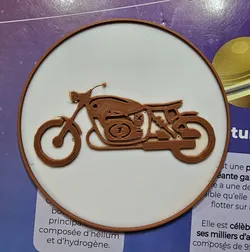Retro bike beer/drink coaster
