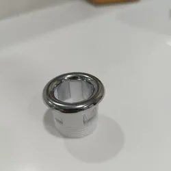 Threaded adaptor for standard sink overflow ring