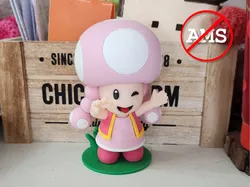 Toadette - Edición Modular "Cero Residuos" (Sin AMS) - Modelo de impresión 3D gratuito