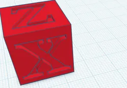 xyz test cube