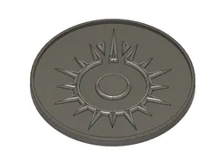 Black Sun Medallion Coin
