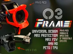 DJI O3 & O4 Camera Frame: Maximal lens protection, minimal size