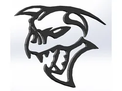 Dodge Challenger Ghoul Fender Emblem Badge Logo