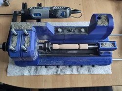 Dremel Mount for Open Lathe V1