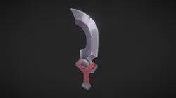 Handpainted Sword - Becca Hallstedt