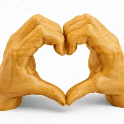 Home Decorations & Ornaments STL indir - Hands forming a heart ❤️ - Canadian