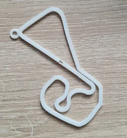key ring in the shape of Germany - Sachsenring Circuit
