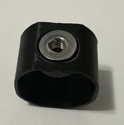 M3 flanged nylock nut holder for titanium X-gantry tube