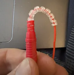 Shrouded 4mm banana jack to 24ga silicone wire strain relief