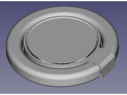 Sleek print-in-place parameteric phone ring