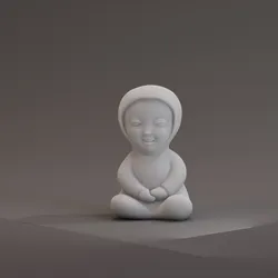 Statue of a kid