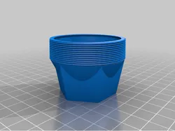 Threaded grease cap with M6 threaded hole for grease fitting