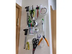 Universal Mesh Panel Wall Mount with Stapler
