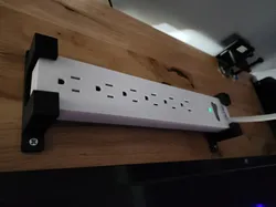 APC PE66W Surge Protector under desk mount