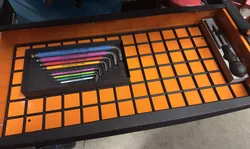Beta C27S tool cart - Gridfinity GRIPS drawer base