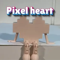Creality Cloud | pixel heart | ملفات الطابعة ثلاثية الأبعاد
