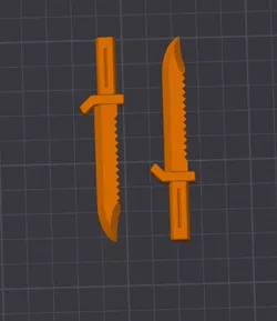 Dummy 13 Knives extended blade and resized to 200%