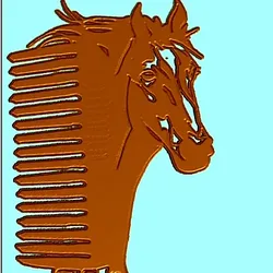 Free Other STL Download - HORSE THEME COMB DESIGN by LUKANDA21