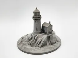 Lighthouse on the Rocks Miniature