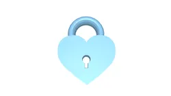 LOVE PADLOCK - keychain