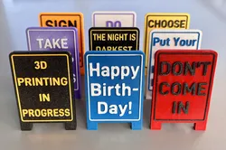 Mini Standup Sign - Single Sided