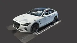 White Car (Dot3D, iOS LiDAR, 25% of points)