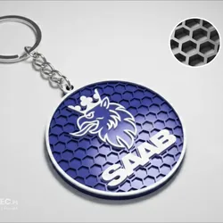 3D printer bestanden | 3MF | Saab logo keychian